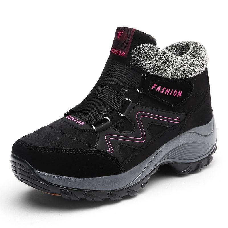 Botas altas cómodas térmicas de vellosidades de invierno para mujer - MXbueno