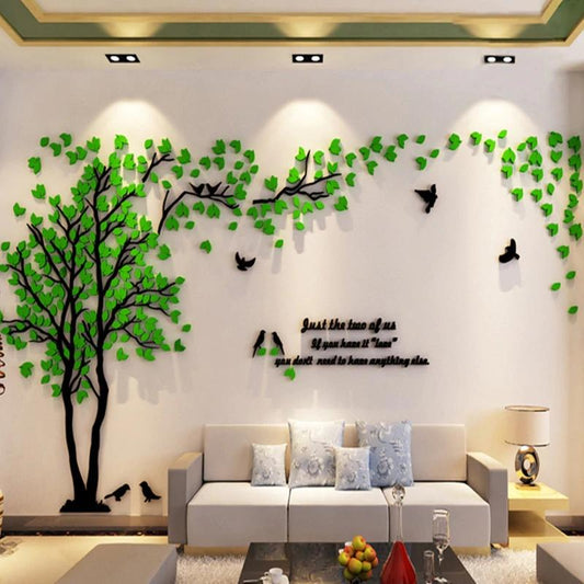 3D Murales De Pared De Acrílico De árbol De Pareja