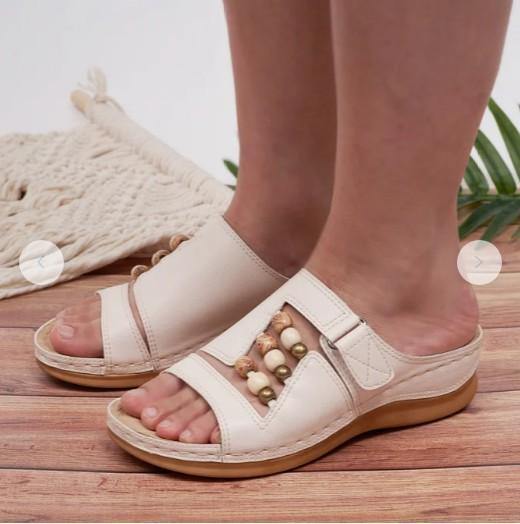 Nuevas sandalias mágicas de color retro con cuentas - MXbueno