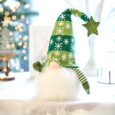Muñeco de peluche de decoración navideña brillante - MXbueno