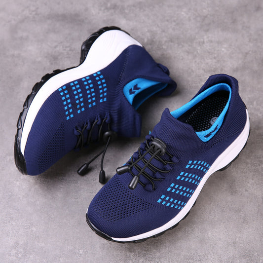 Zapatillas De Deporte Respirables De Moda De Moda Con Parche De Goma