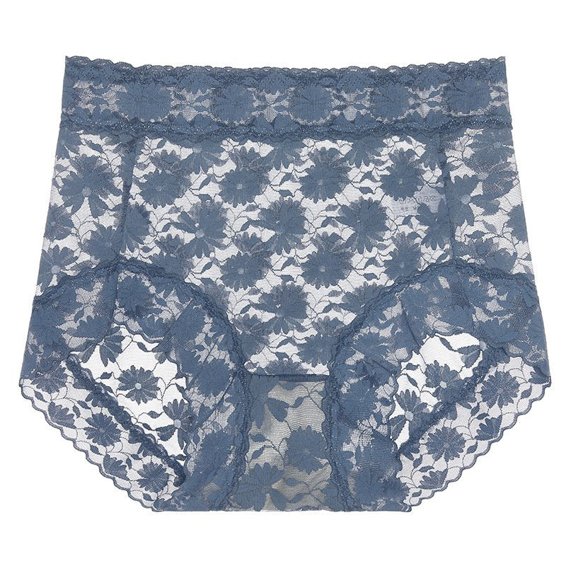 [W-Ropa Interior] Bragas De Encaje Sexy De Cintura Alta