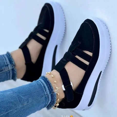 [W-Zapato] Zapatos Para Caminar De Ocio Femenino Con Arco Ortopédico