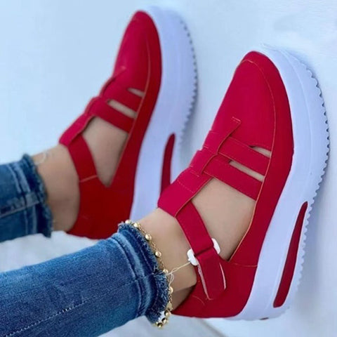 [W-Zapato] Zapatos Para Caminar De Ocio Femenino Con Arco Ortopédico