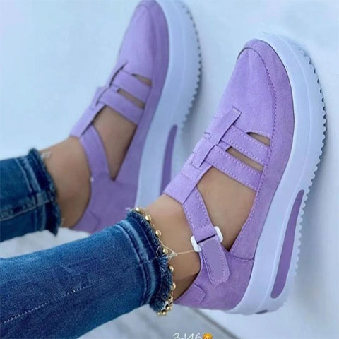 [W-Zapato] Zapatos Para Caminar De Ocio Femenino Con Arco Ortopédico