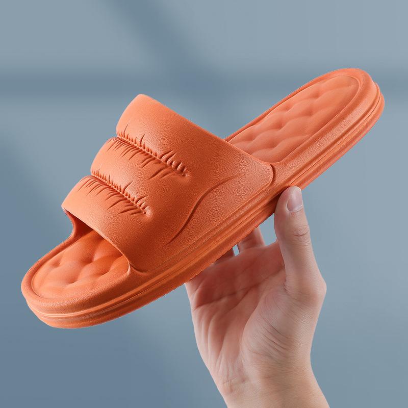 Zapatillas de baño impermeables para el hogar suave antideslizante de interior para mujer
