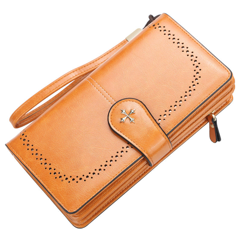 [W-Bolso] Bolso De Mano Multifuncional Con Cremallera Triple