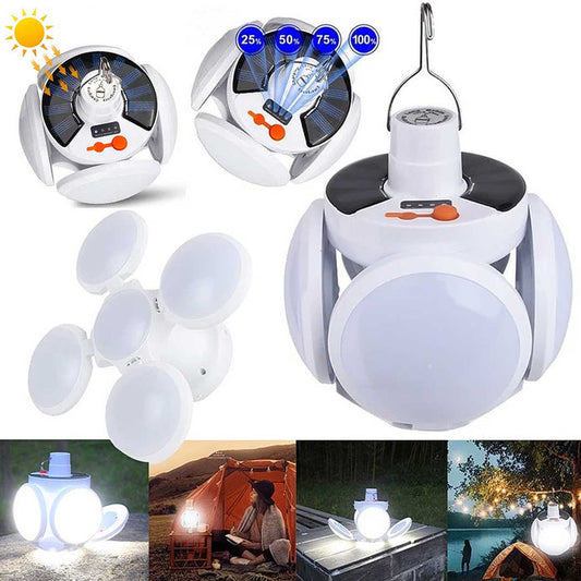 Lámpara Solar Plegable 2 En 1