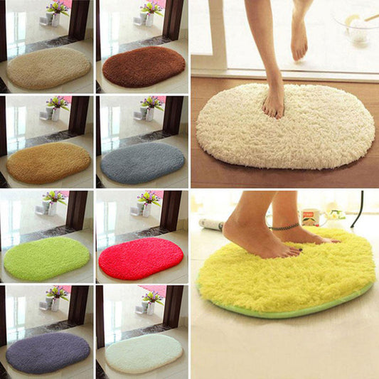 30 * 40cm Antideslizante Mullido Área Shaggy Alfombra Hogar Habitación