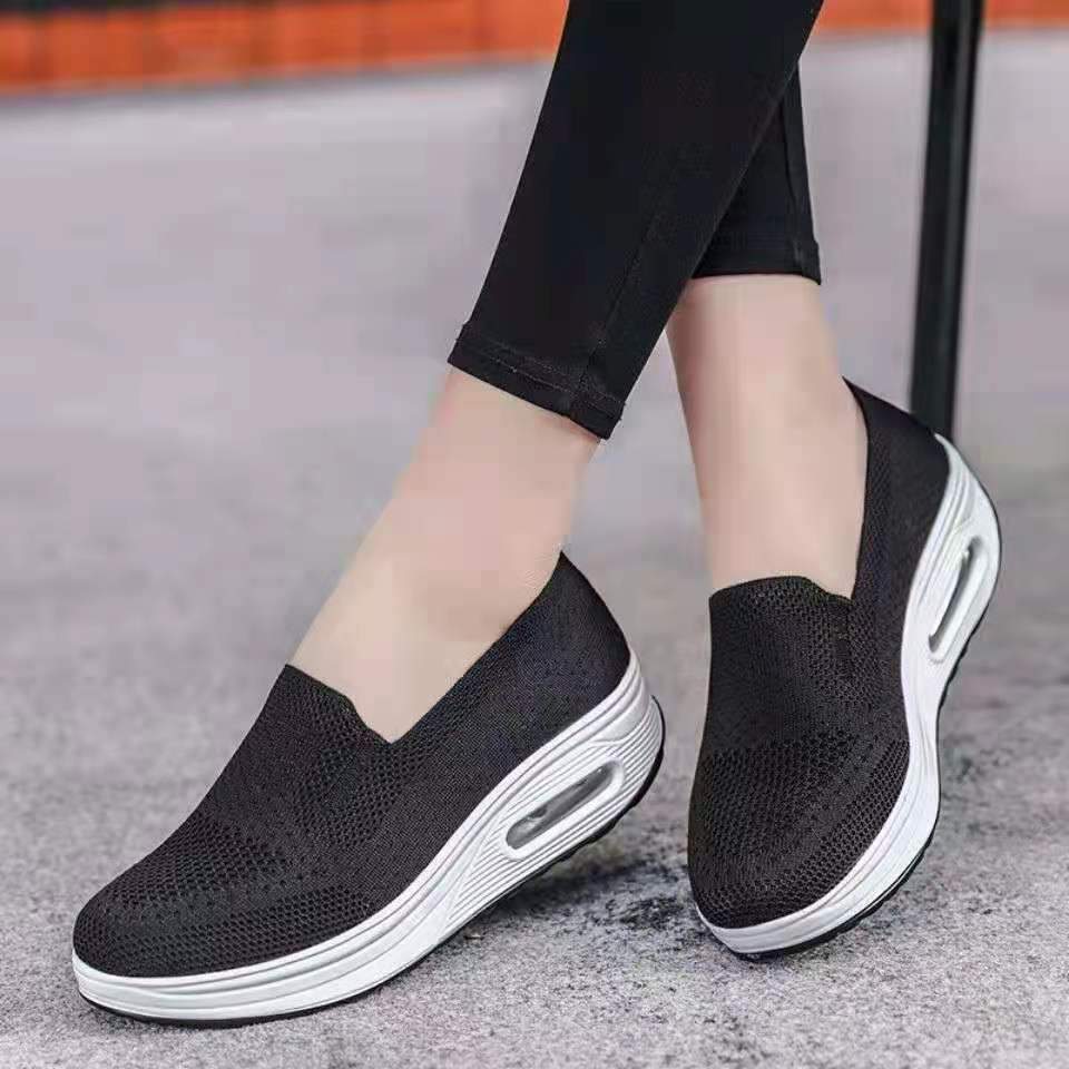 [W-Zapato] Zapatos Cómodos Transpirables Huecos De Malla Sin Cordones