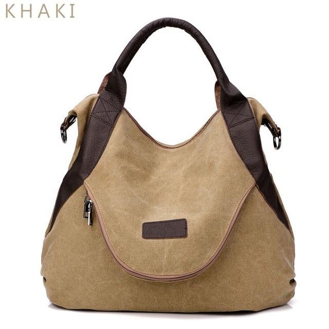 [W-Bolso] Bolsa De Mensajero De Lona Bolso Informal
