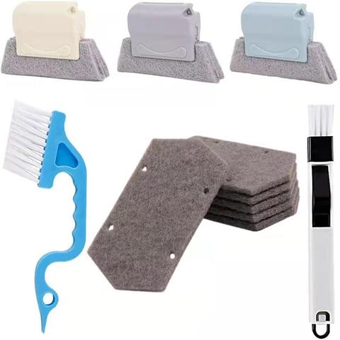 ✨✨ Juego De Cepillos De Limpieza De 11 Piezas (cepillo Para Ventana + Cepillo Para Bote De Basura + Cepillo Para Riel)