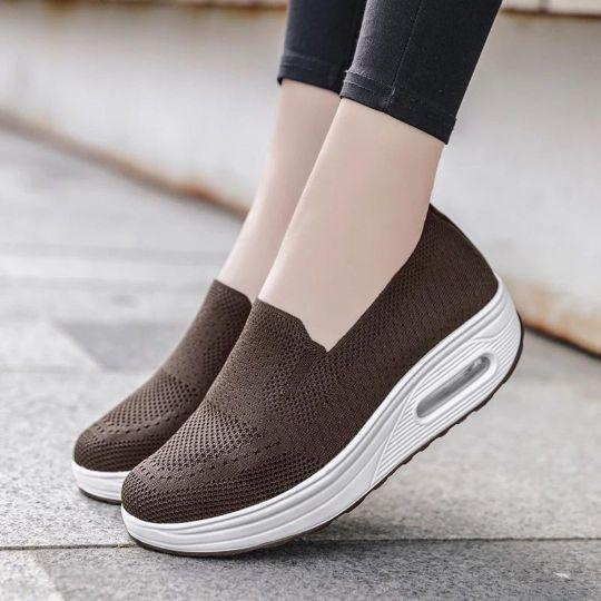 [W-Zapato] Zapatos Cómodos Transpirables Huecos De Malla Sin Cordones