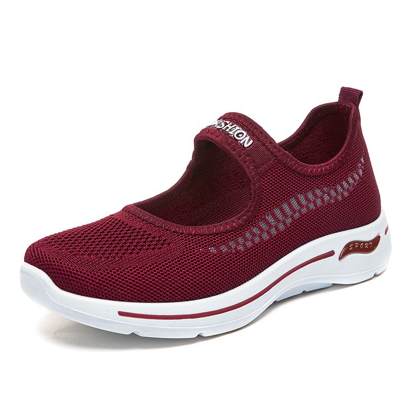 [W-Zapato] Zapatos Informales De Mujer De Suela Blanda Para Personas De Mediana Edad Y Mayores