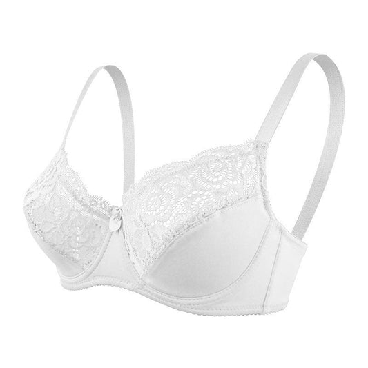 [W-Ropa Interior] Sujetador De Gran Tamaño Con Encaje Delgado