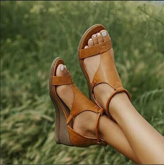 Nuevos zapatos de mujer versátiles con tacón inclinado - MXbueno