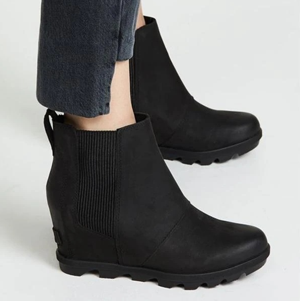 El Resbalón De Las Mujeres Del Invierno Sobre El Wedge Boots - MXbueno