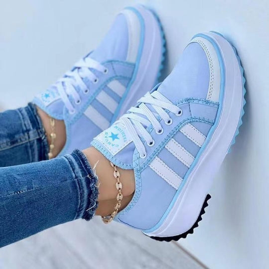 [W-Zapato] Alpargatas Con Cordones Zapatillas Informales