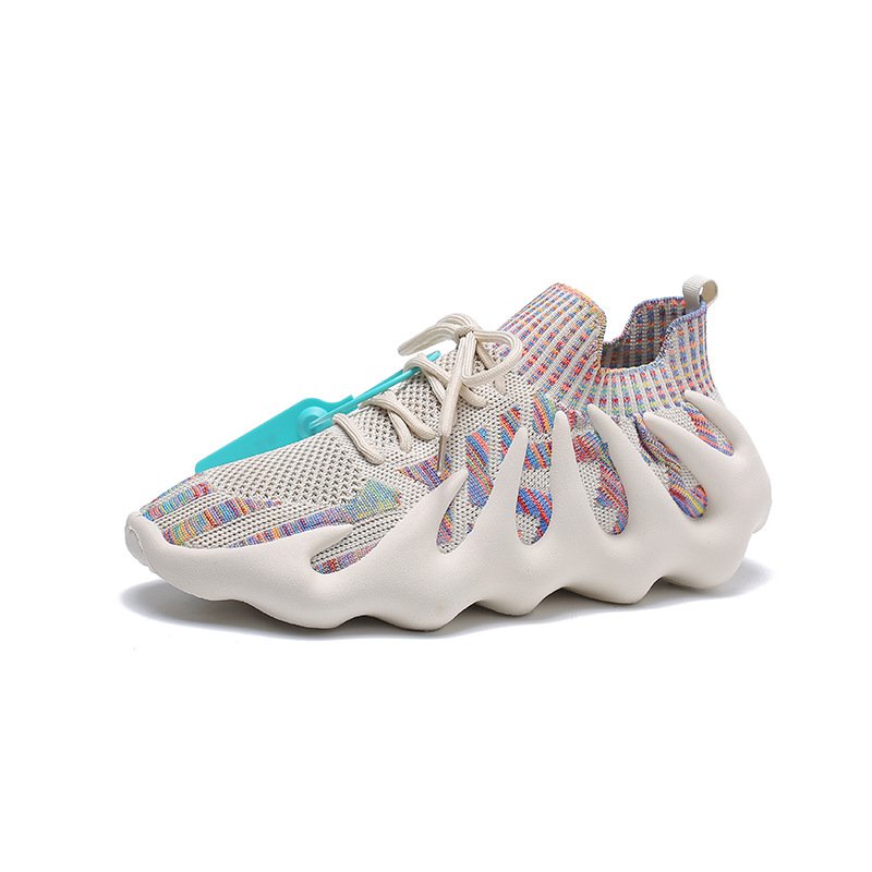 [M-Zapato] Zapatillas Flyknit Neutras De Moda De Venta Caliente