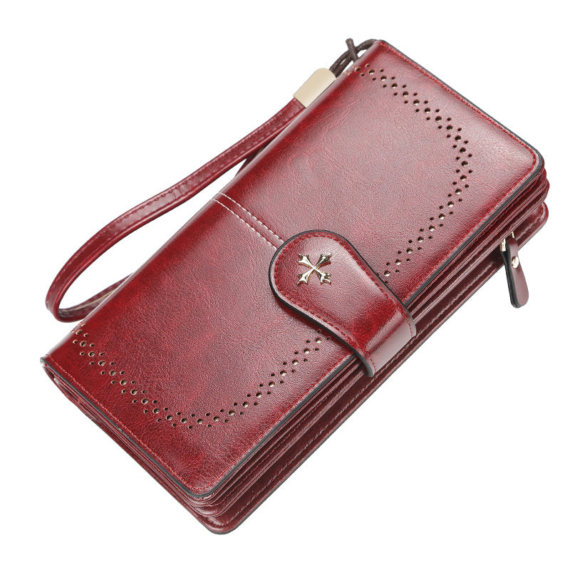[W-Bolso] Bolso De Mano Multifuncional Con Cremallera Triple