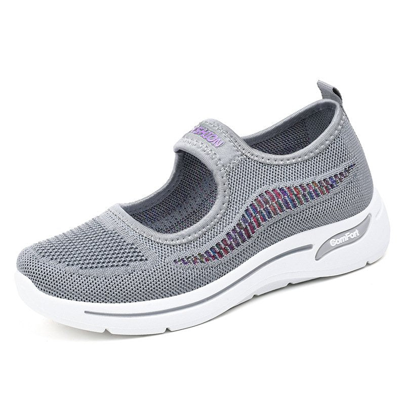 [W-Zapato] Zapatos Informales De Mujer De Suela Blanda Para Personas De Mediana Edad Y Mayores