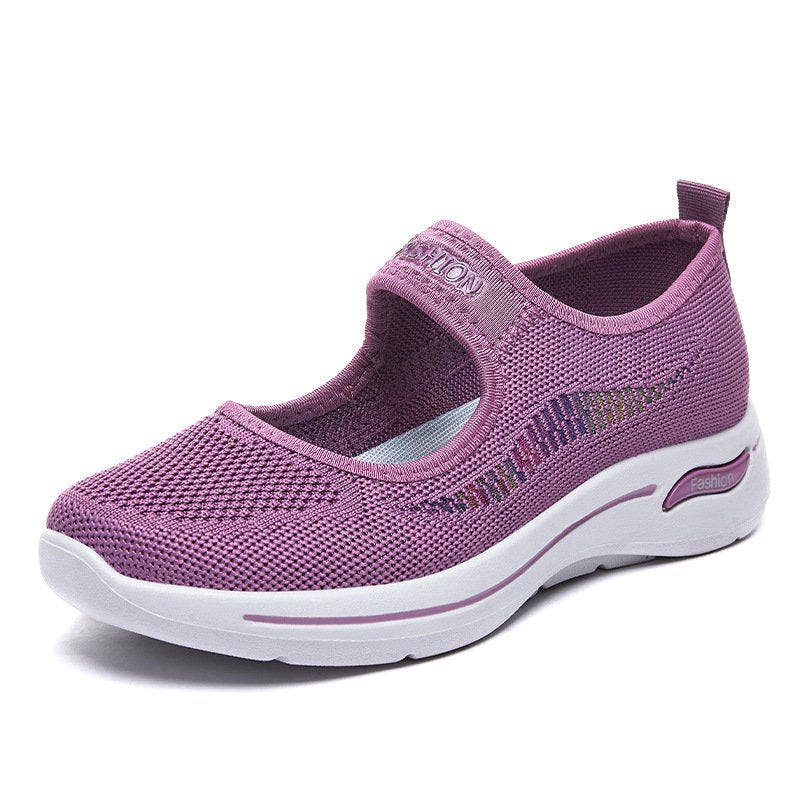 [W-Zapato] Zapatos Informales De Mujer De Suela Blanda Para Personas De Mediana Edad Y Mayores