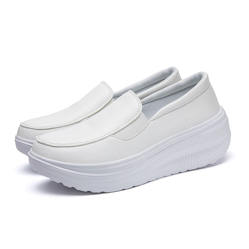 [W-Zapato] Zapatos De Plataforma Con Cuña Para Mujer