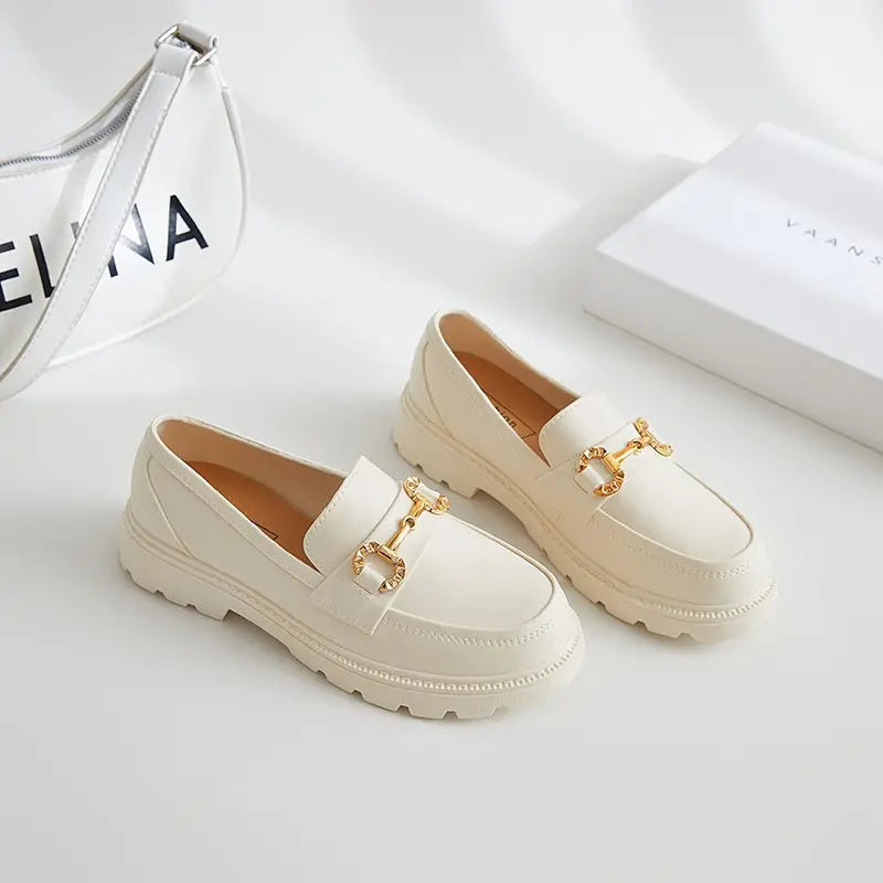 [W-Zapato] Zapatos De Suela Gruesa Retro - Británicos