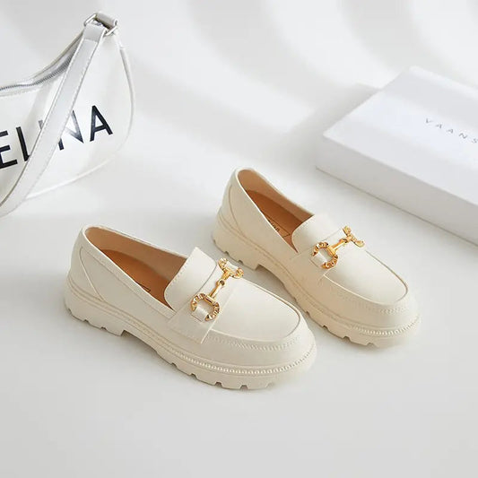 [W-Zapato] Zapatos De Suela Gruesa Retro - Británicos