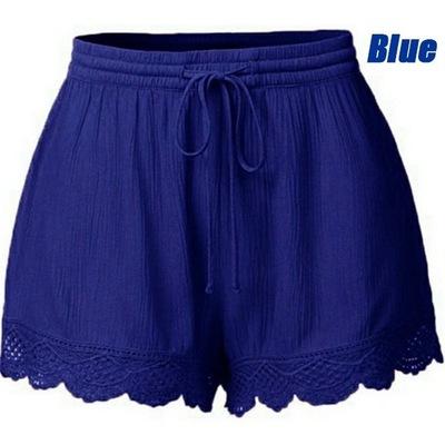Pantalones cortos de encaje de encaje liso