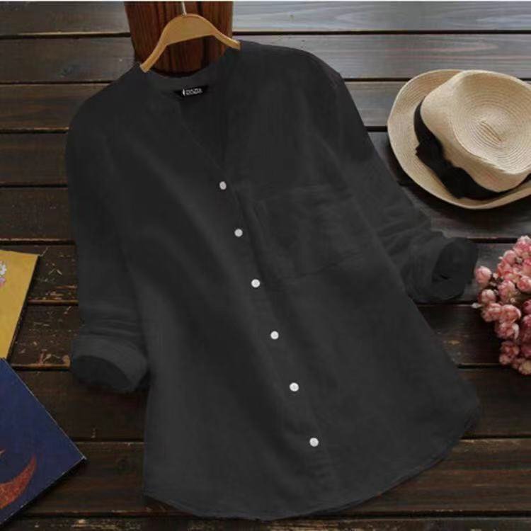 [W-Ropa] Camisas Relajadas De Lino Y Algodón Hechas A Mano Japonesas