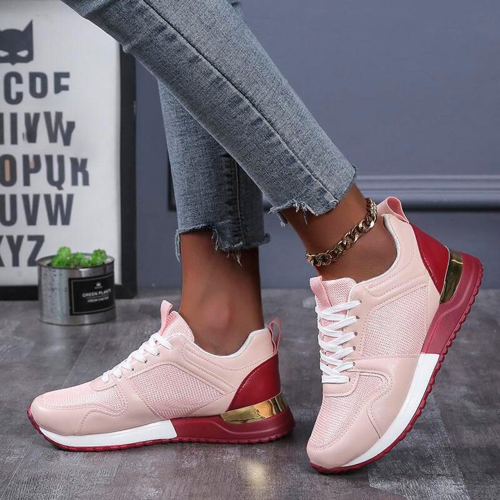 Zapatos Deportivos Ortopédicos Cómodos Con Cordones Para Mujer