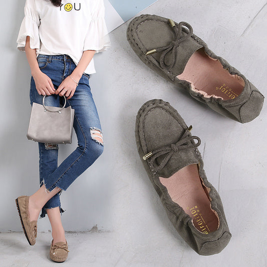 [W-Zapato] Zapatos De Trabajo De Gran Tamaño Con Suela Suave Y Suela Plana