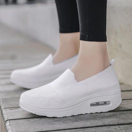 [W-Zapato] Zapatos Cómodos Transpirables Huecos De Malla Sin Cordones