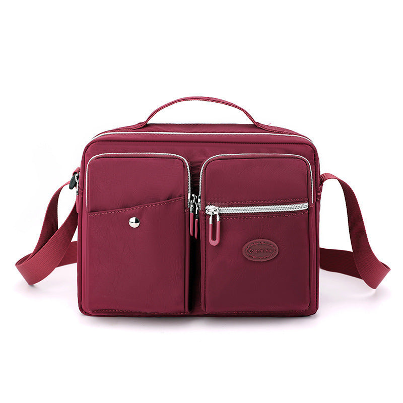 [W-Bolso] Bolso De Hombro De Gran Capacidad Para Mujer Tela De Nailon Impermeable