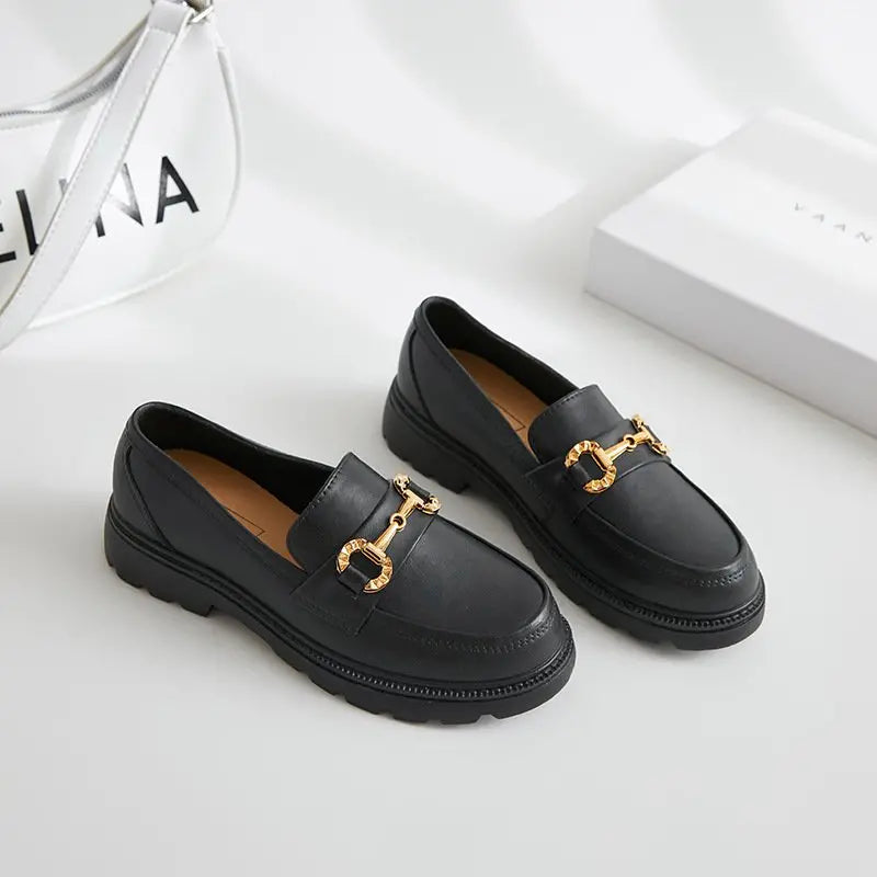 [W-Zapato] Zapatos De Suela Gruesa Retro - Británicos