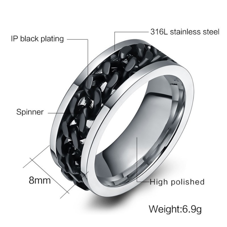 [001] Anillo Giratorio De Alivio Del TDAH