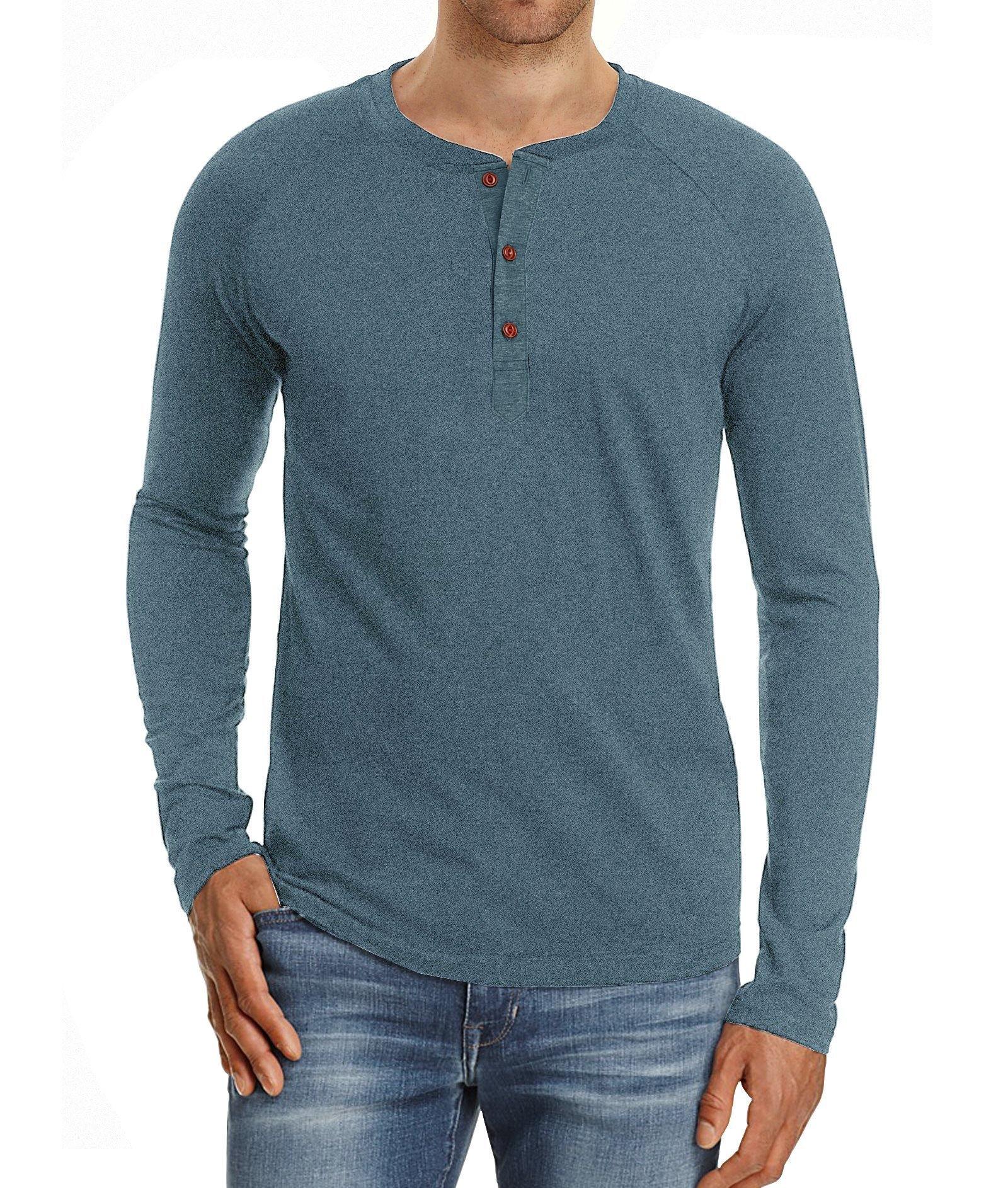 Camisa casual de manga larga para hombre - MXbueno