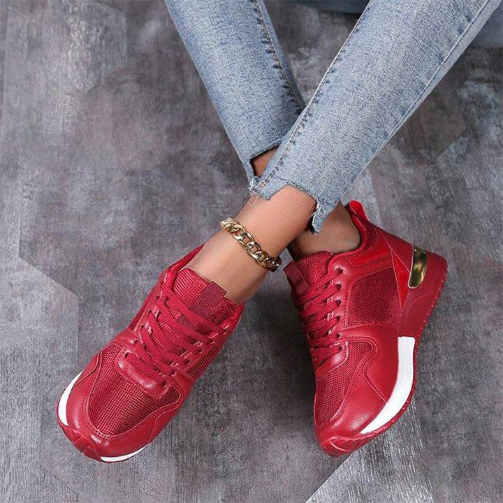 Zapatos Deportivos Ortopédicos Cómodos Con Cordones Para Mujer