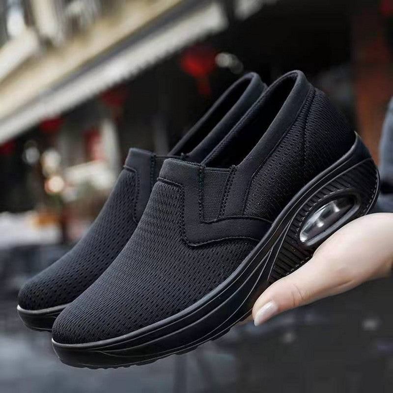 [W-Zapato] Zapatos De Mujer Con Colchón De Aire Alto Y Alambre De Hielo