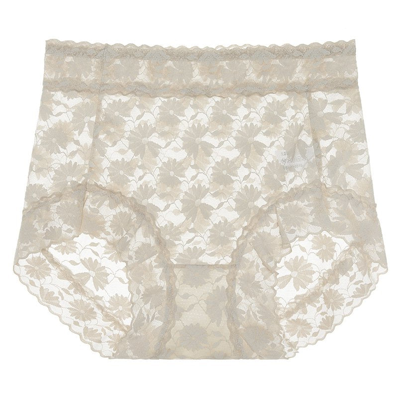 [W-Ropa Interior] Bragas De Encaje Sexy De Cintura Alta