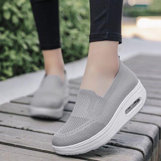 [W-Zapato] Zapatos Cómodos Transpirables Huecos De Malla Sin Cordones