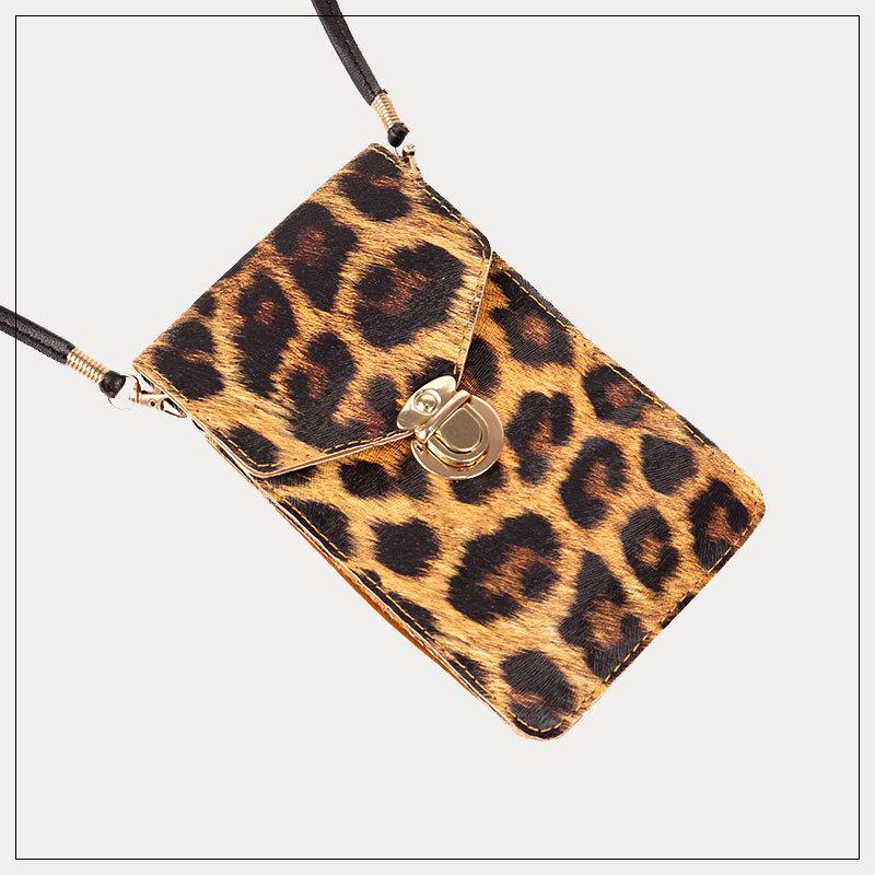 Bolso universal del teléfono de Crossbody del cuero impermeable de la pantalla táctil de lujo