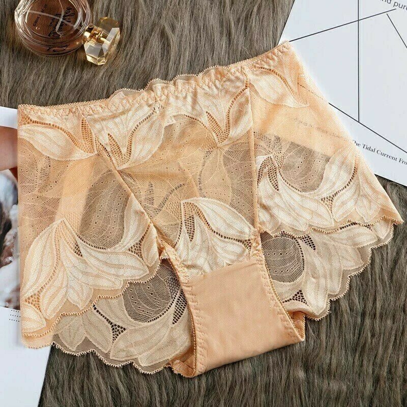 [W-Ropa Interior] Ropa Interior Hecha A Mano De Encaje De Seda Para Mujer