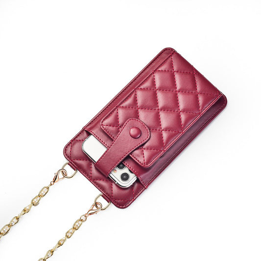 Bolso Bandolera De Mujer Con Rombos Para Teléfono