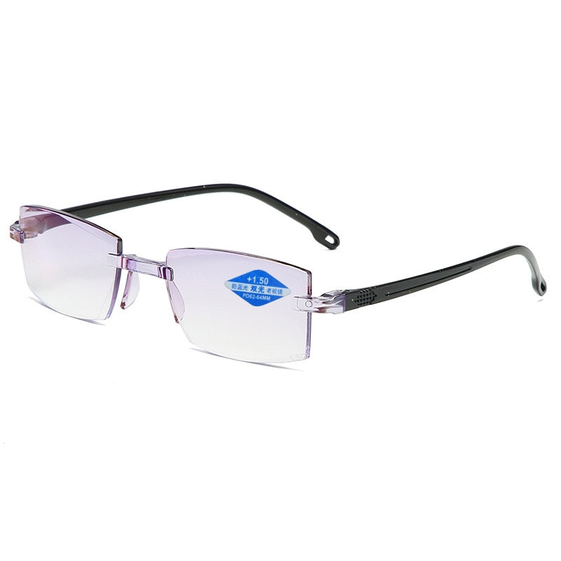 Gafas de lectura progresivas de doble propósito de alta dureza anti-luz azul