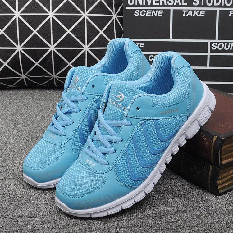 zapatos casuales de malla transpirable sólida de moda - MXbueno