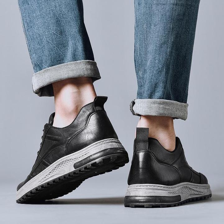 [M-Zapato] Zapatilla De Piel Para Hombre