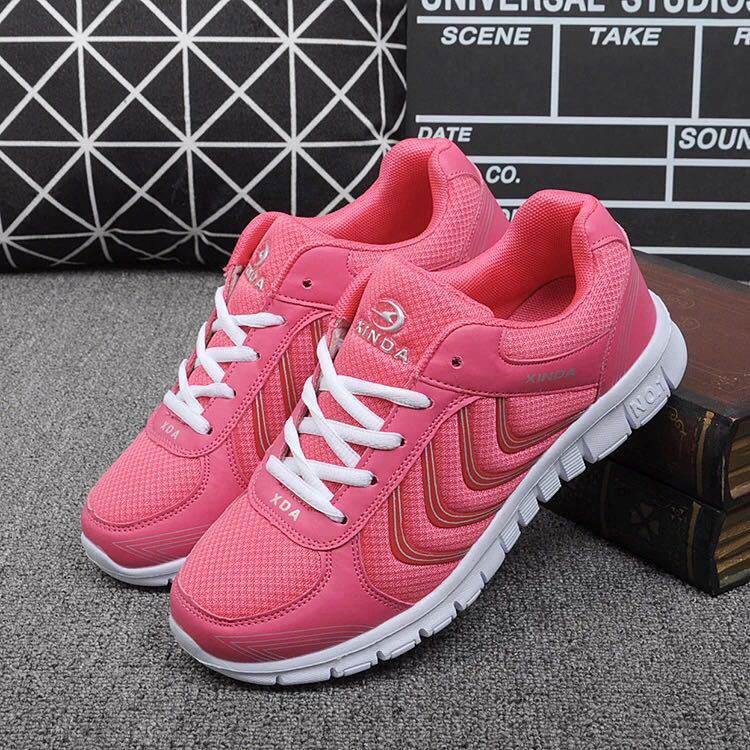 zapatos casuales de malla transpirable sólida de moda - MXbueno