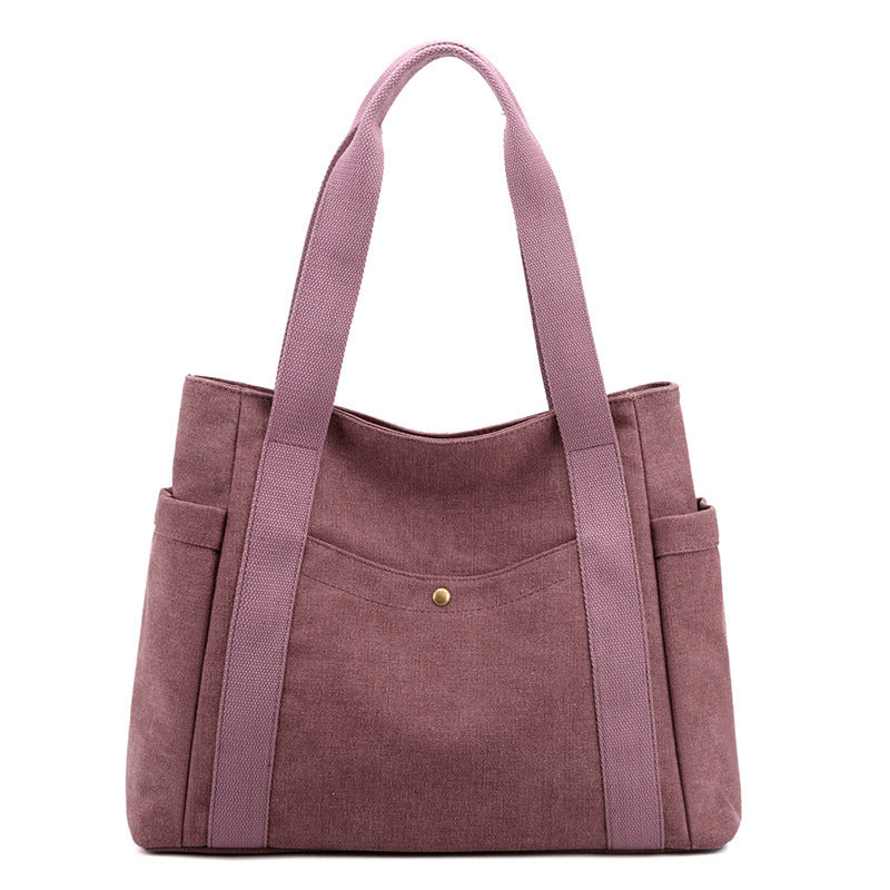 [W-Bolso] Bolso Tote De Lona De Gran Capacidad